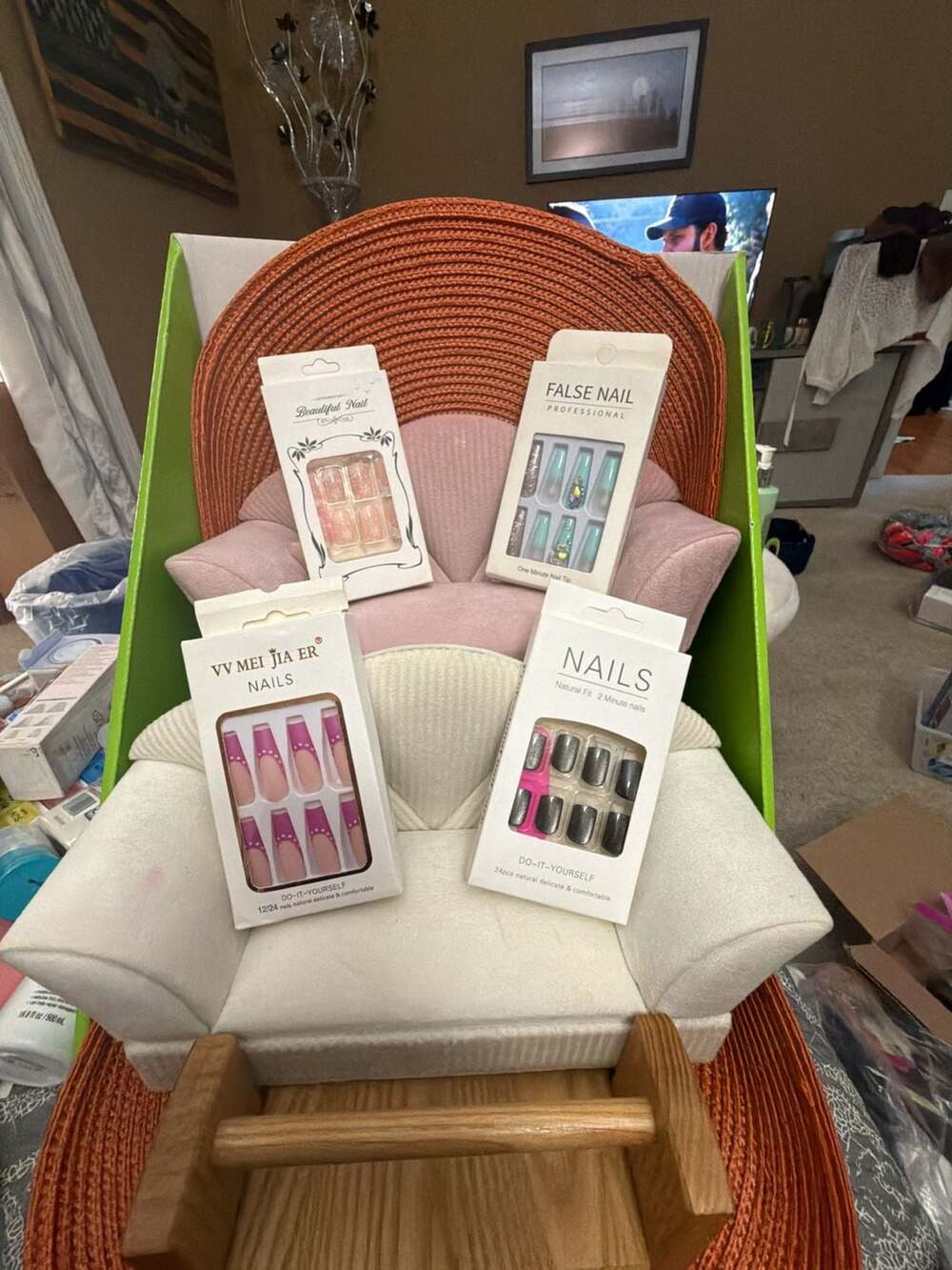 VV Mei Jia Er Press On False Nails Bundle Of 4 Sets